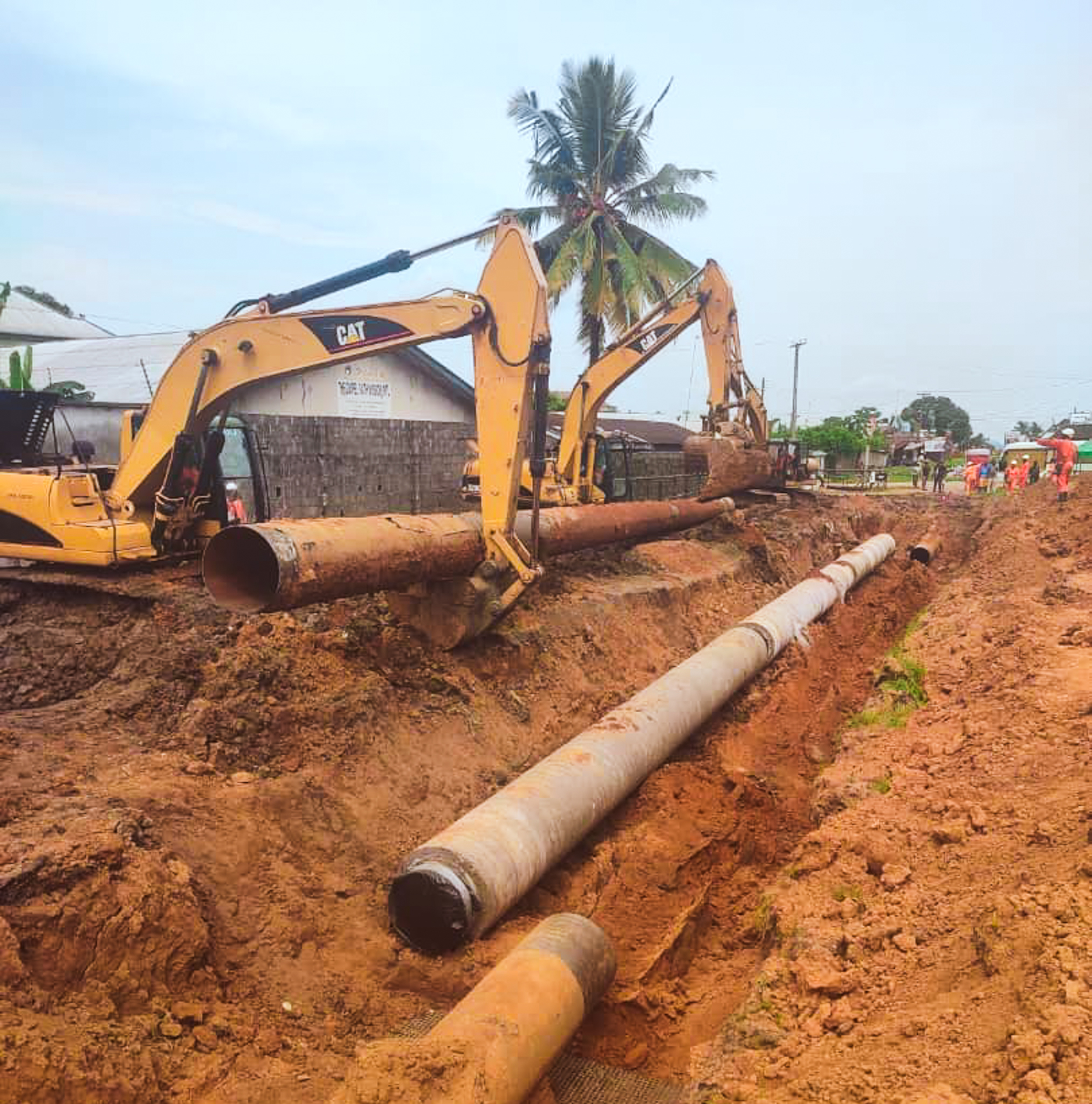 Construction/Pipe laying and River Cross of 24" TNP